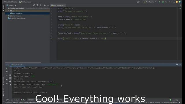 Complete Python print() tutorial (pt.1 by C#) смотреть онлайн