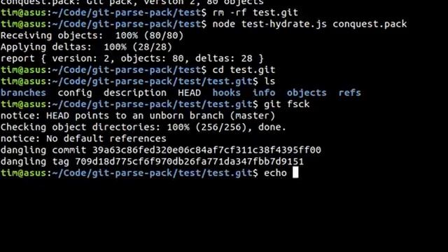 Testing pack parser and creating a repo from the output. смотреть онлайн