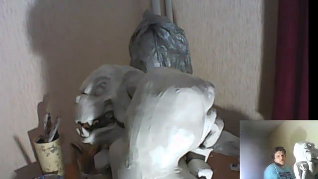 скульптурная кирамика 100% ручной работы(sculptural Ceramica 100% handmade)( БУЛЬДОГ ПРОТЕВ ПИТБУЛЯ смотреть онлайн