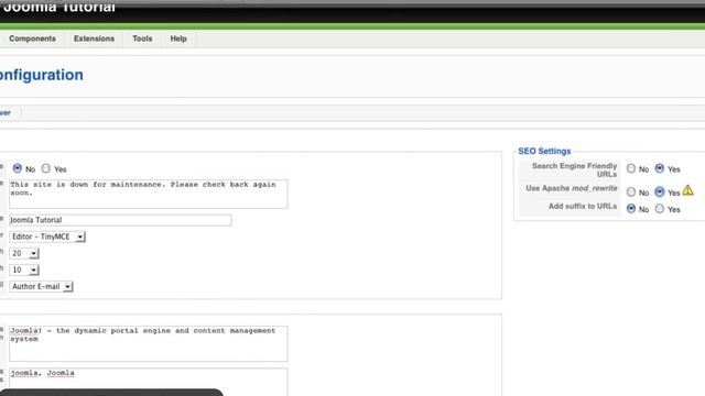 Joomla Tutorial: Easy URLs смотреть онлайн