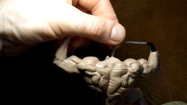 Sculpting Arnold Schwarzenegger. Лепка фигурки Арнольда Шварценеггера из полимерной глины. смотреть онлайн