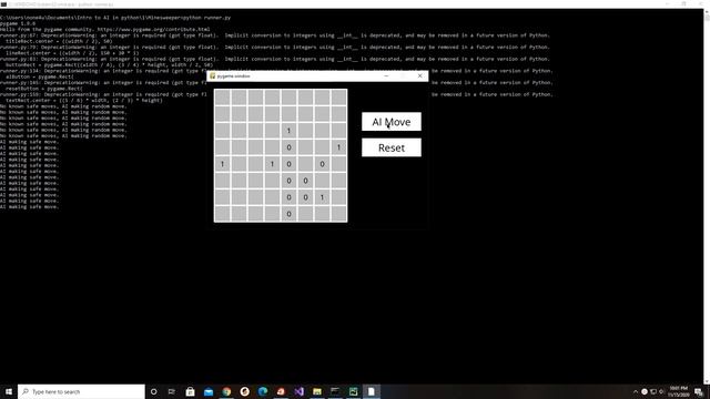 CS50AI minesweeper python project смотреть онлайн