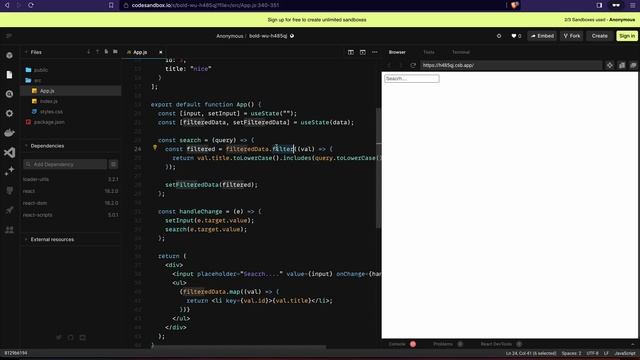 Implement Search with Debounce in React | Solving React interview problems смотреть онлайн