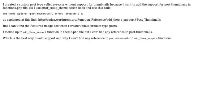 Wordpress: Add theme support for post thumbnails смотреть онлайн