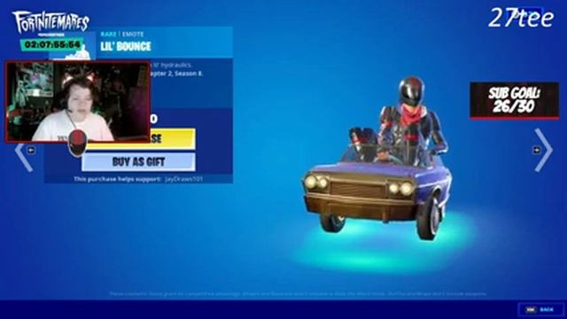 Streamers React To New LIL BOUNCE EMOTE In Fortnite Item Shop Today смотреть онлайн