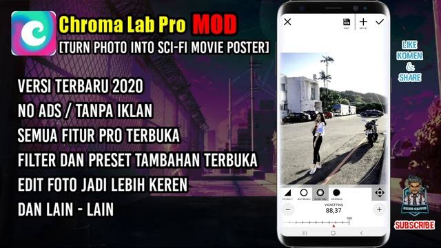 Chroma Lab Pro Apk Full Unlocked Terbaru 2020 [Turn Photo into Sci-Fi Movie Poster] смотреть онлайн