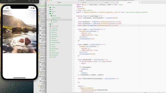 Как сделать Zoom компонент на react-native и react-native-gesture-handler смотреть онлайн