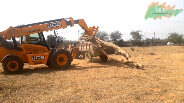 JCB Loadall Lifting Trees like JCB machine | JCB Machine Video смотреть онлайн
