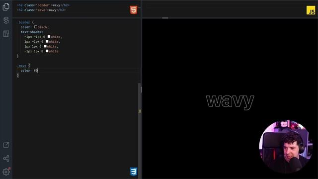 ? ¡Con sólo CSS! IMPRESIONANTE efecto de OLAS en letras ? смотреть онлайн