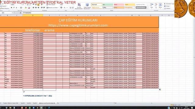 Excel'de Telefon Numaralarını Nasıl Direk Arayabilirim? смотреть онлайн
