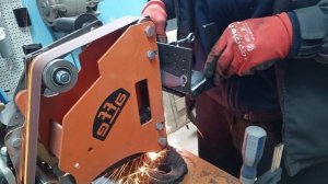 Affe 915 PRO гриндер  спуски для ножей, процесс обработки заготовки