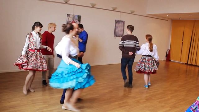 Square dance lessons: basic figures [Swing, Promenade] смотреть онлайн