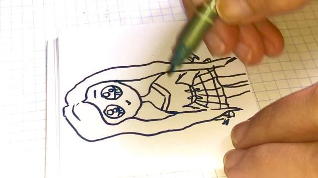 Милая девочка Анимэ/как нарисовать/просто рисуем/Como debujar /Una Chica kawaii смотреть онлайн