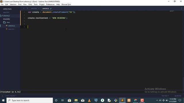 Javascript Dom: How To Create HTML Element смотреть онлайн