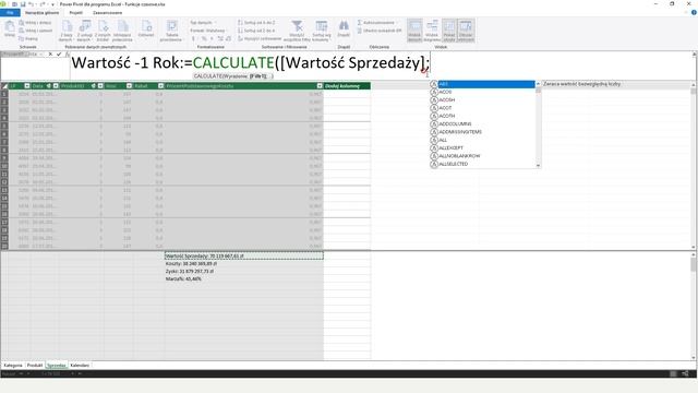 MS Excel - Power Pivot - Funkcje Czasowe смотреть онлайн