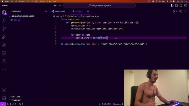 ?Solving All LeetCode Problems with PYTHON ? - 49 Group Anagrams смотреть онлайн