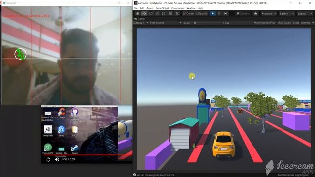 Playing with Opencv and Unity Sockets смотреть онлайн