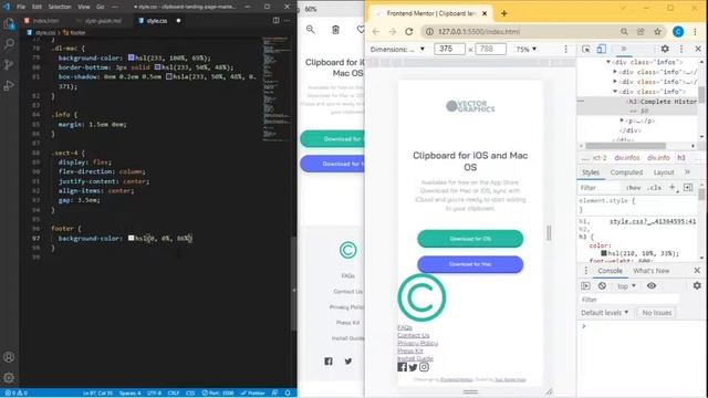 HTML & CSS (Grid) - clipboard landing page frontendmentor challenge смотреть онлайн