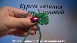Вязание квадрата крючком - от угла