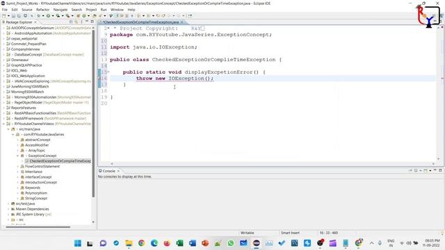 Java Series | Part 12 | Exception Introduction #java #javaprogramming #exception смотреть онлайн