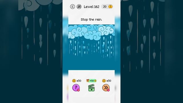 #Shorts Brain Dom Game Challenge 2022 | level 162 | Stop the rain. смотреть онлайн