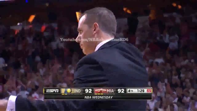 Chris Bosh and Ray Allen clutch shots HD (pacers vs heat 18-12-13) смотреть онлайн