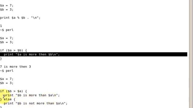 Introduction to Perl Third Lesson- Conditionals and Arithmetic video tutorial смотреть онлайн