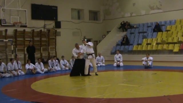 Семинар Айкидо, защита от прямого удара. смотреть онлайн