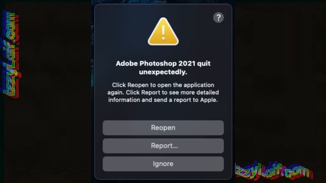 ? Adobe Photoshop quit unexpectedly MacOS смотреть онлайн
