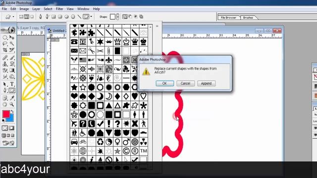 #16 Photoshop Tutorial: Custom shapes in Photoshop शेप टूल смотреть онлайн
