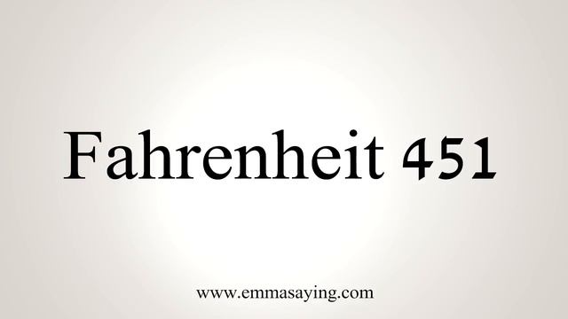 How To Say Fahrenheit 451 смотреть онлайн
