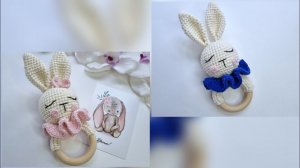 Обьемный воротник для погремушки крючком