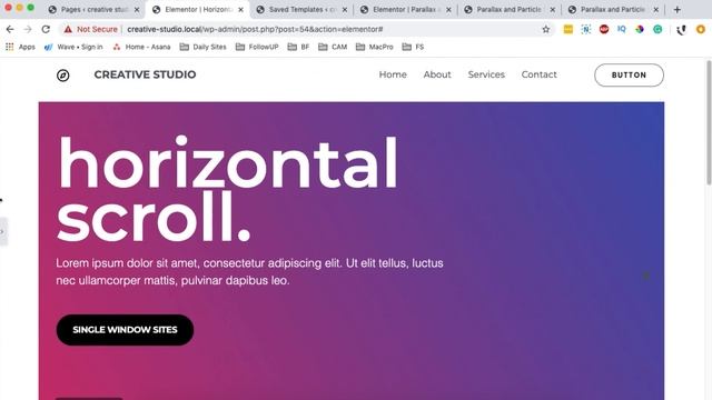 How To Create A Horizontal Scroll Section With Premium Addons For Elementor смотреть онлайн