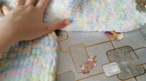 Вяжем детское худи на 2 года из плюшевой пряжи