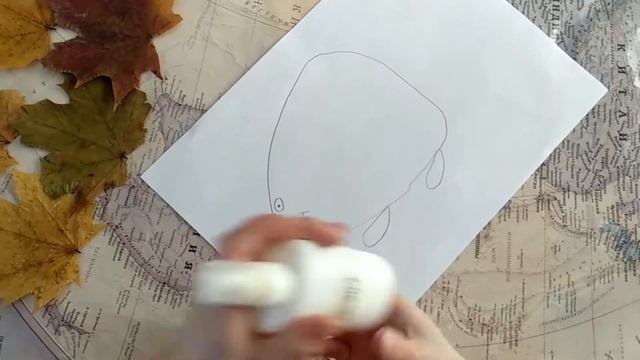 Аппликация из осенних листьев "Ёжик" смотреть онлайн