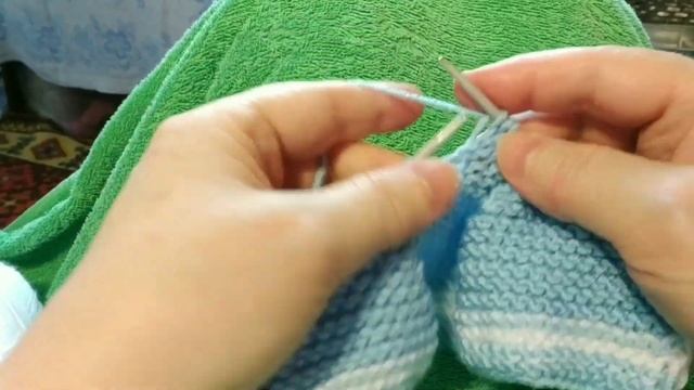 МК ПИНЕТКИ на двух спицах для новорожденных.Очень просто!/knitting pattern смотреть онлайн