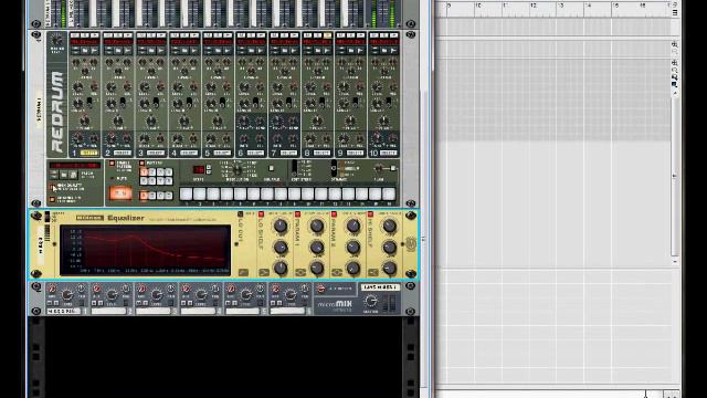 Reason 5 tutorial - how to route effects to indivitual redrum channels смотреть онлайн