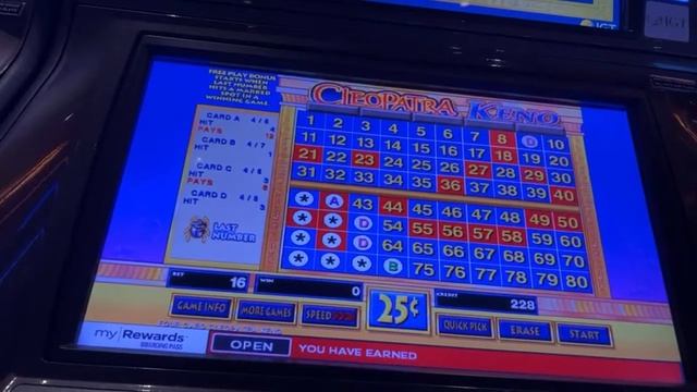Las Vegas Casino Adventure Caveman 4 Card Keno WINNER 6 of 7 - 768 coin Cleopatra BONUS Play Cashou смотреть онлайн