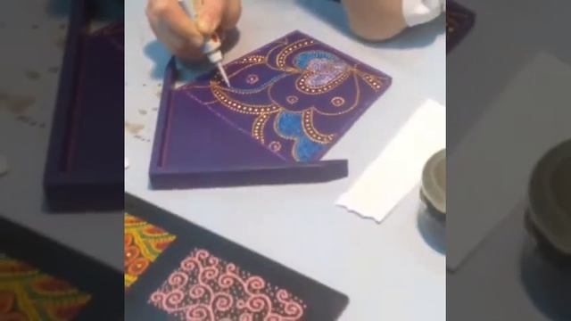 Курс точечной росписи - первое занятие "Простые узоры" смотреть онлайн