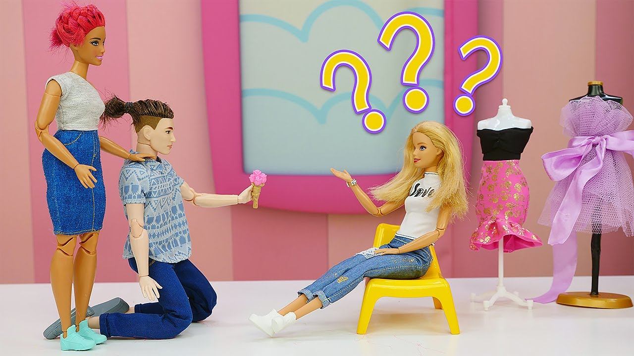 Барби пошла на шопинг после ссоры с Кеном - Видео для девочек про любовь куклы Барби и Кена смотреть онлайн