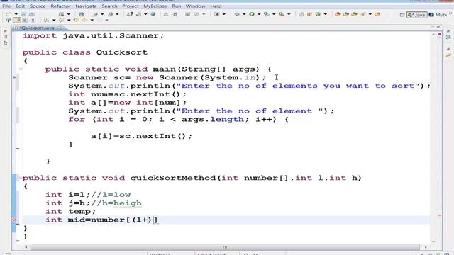 Quicksort algorithm смотреть онлайн