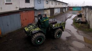 Установка быстросъёмного тента на вездеход БТХ