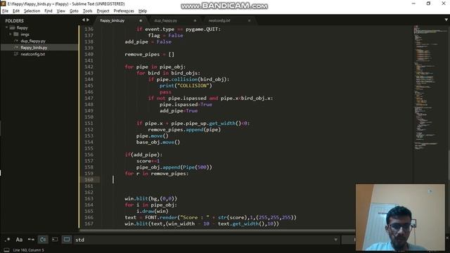Python AI Flappy Bird Tutorial From Scratch| Part-modifying main function смотреть онлайн