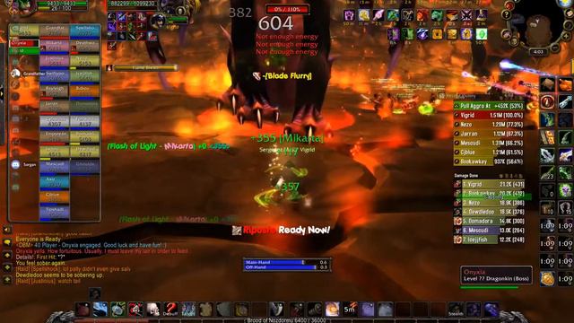 WoW Classic Onyxia, Rogue Tank смотреть онлайн