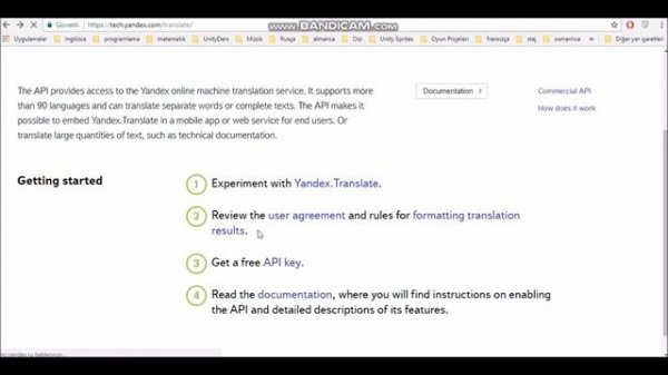 Yandex Translate API Example [C#]
