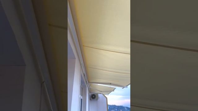 Выдвижная маркиза для террасы с автоматическим открытием