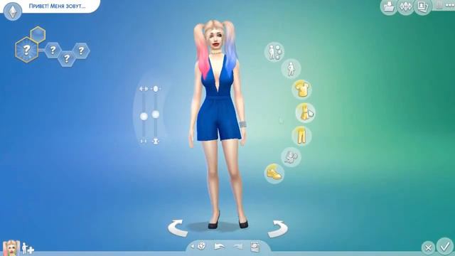 The Sims 4: Создание персонажа - Harley Quinn смотреть онлайн