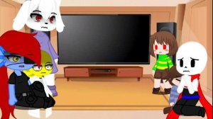 реакция андертейл на ау Санса ( простите что не было долго)