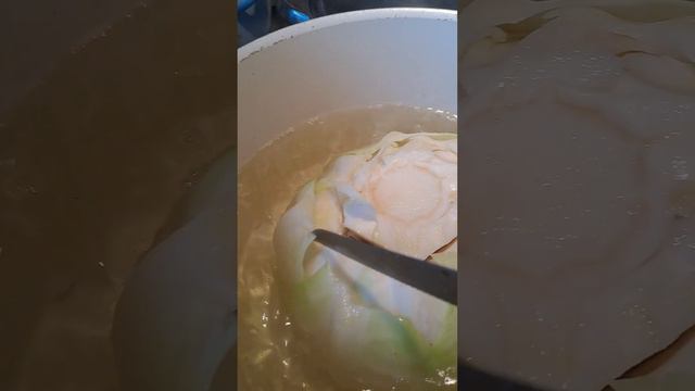 Как подготовить листья капусты для голубцов. Просто и быстро.