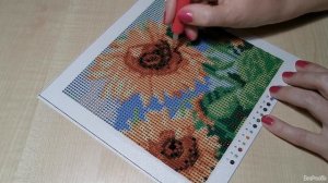 АЛМАЗНАЯ  МОЗАИКА из ФИКС ПРАЙС Готовая работа Обзор и Отзыв